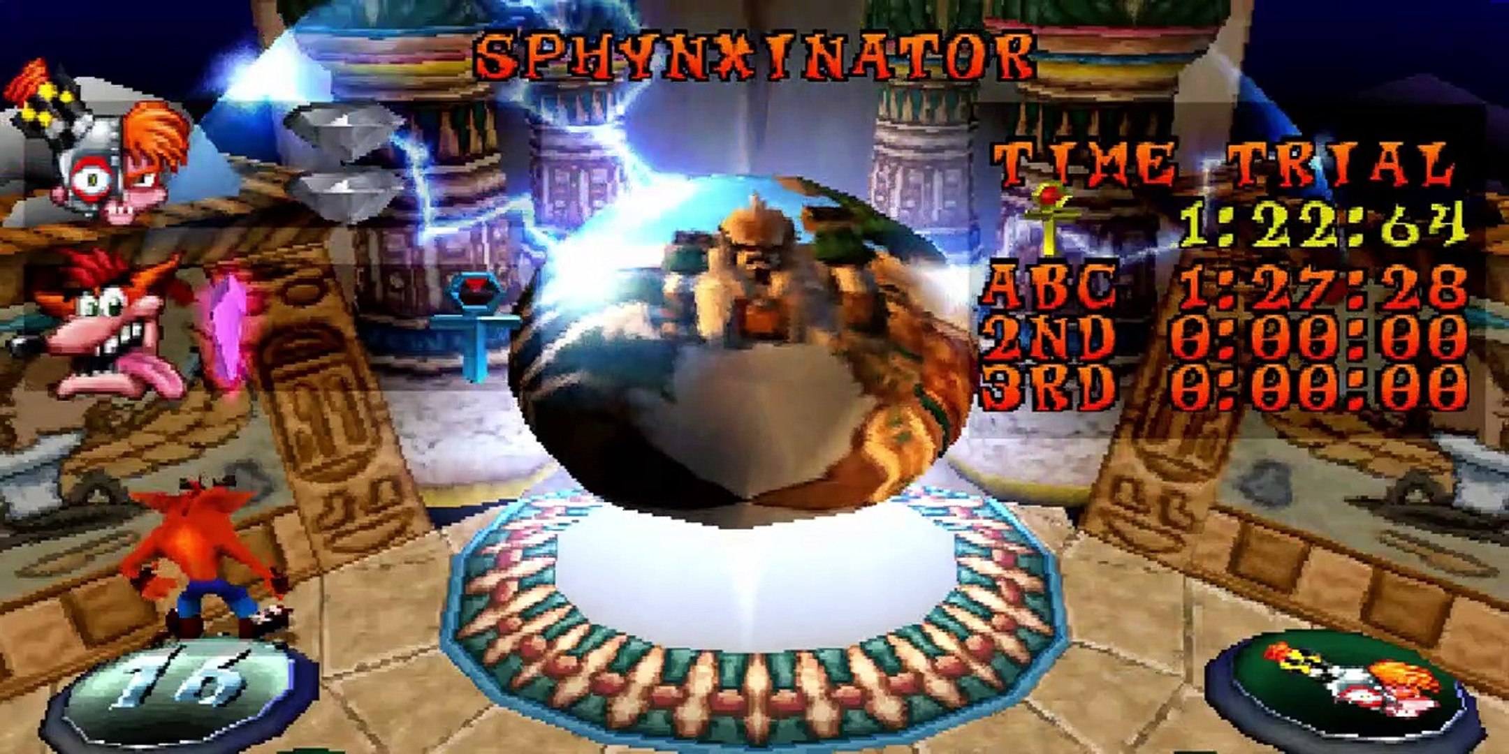 Crash Bandicoot 3 - Sphynxinator (Gem/Crystal) - PLAYSTATION SONY  Walkthrough - Vídeo Dailymotion