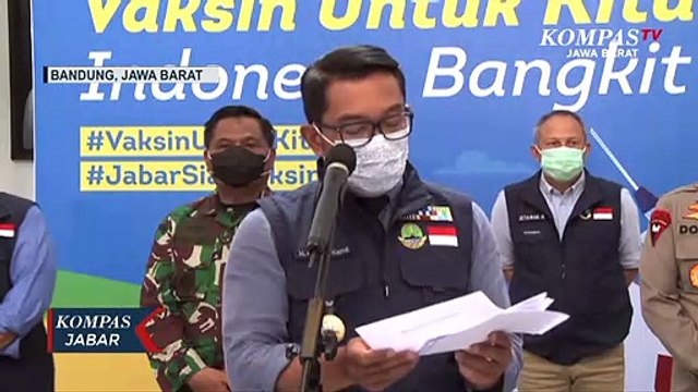 Ridwan Kamil Tidak Puas Vaksinasi Tahap Awal!