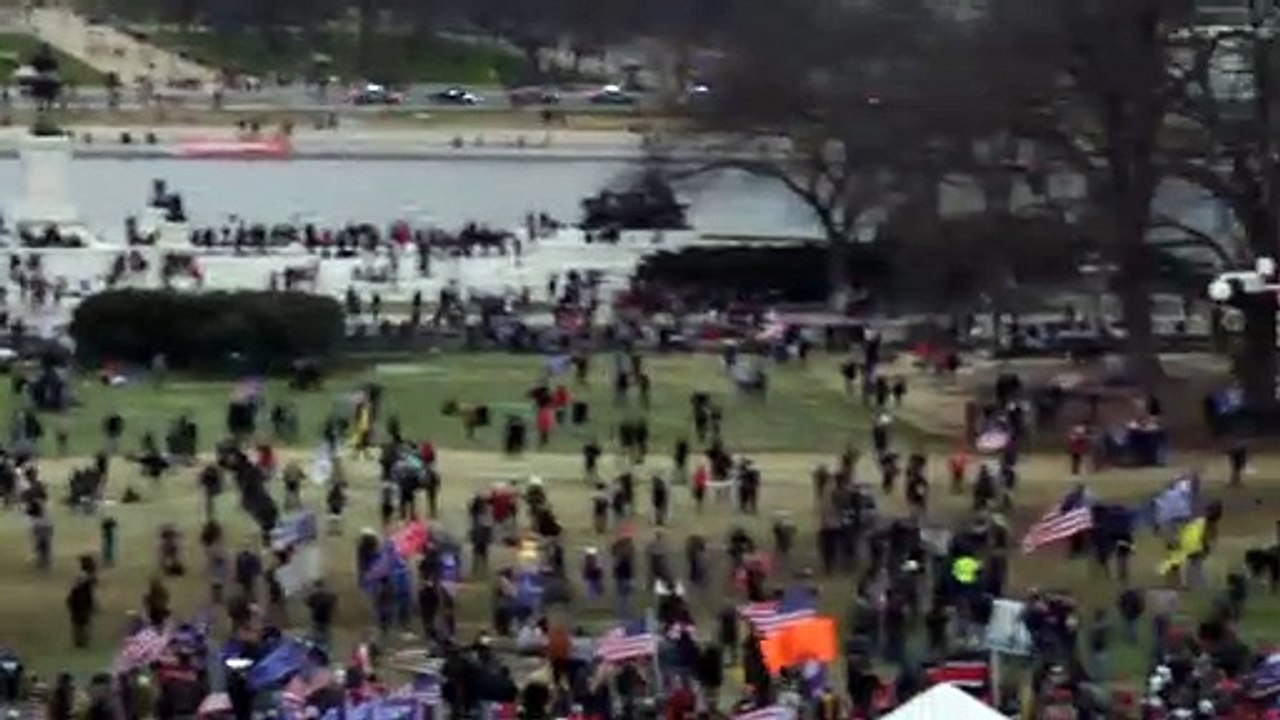 Capitol Building 1/6/2021 Larp Event View Of Washington Monument