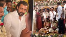 Suriya Surprises His Big Fan At His Wedding, Video Viral | Oneindia Telugu