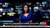 Cosas calls for private school shut down