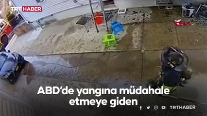 ABD'de itfaiye erinin başına klima düştü
