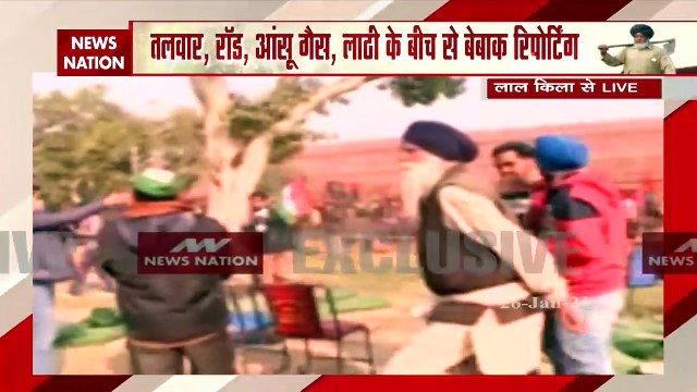 Farmers Protest : Agitating farmers create ruckus on Red Fort