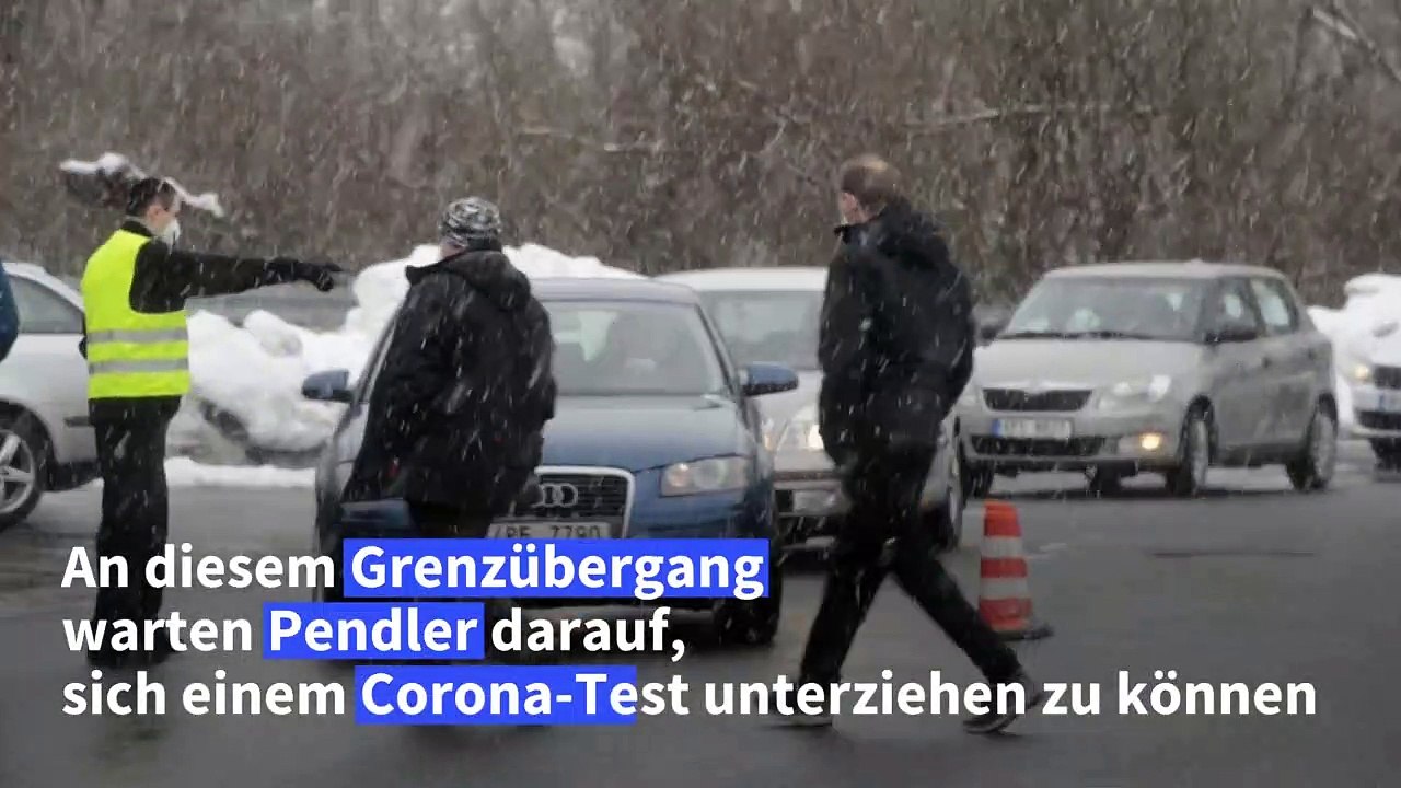 Wegen Corona: Lange Staus an tschechisch-deutscher Grenze