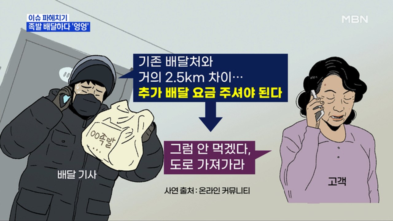 MBN 뉴스파이터-족발 배달하다 눈물 흘린 배달 기사