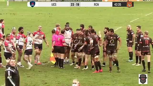 La fin de match folle entre l'UCS Cognac et le Racing Club Narbonnais