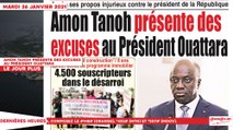 Le Titrologue du 26 Janvier 2021: Amon Tanoh présente des excuses au président Ouattara