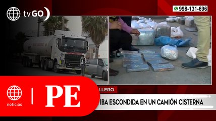 Incautan material ilícito escondido en un camión cisterna | Primera Edición