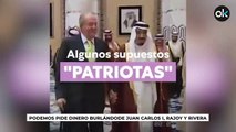 Podemos pide dinero burlándose de Juan Carlos I, Rajoy y Rivera: 