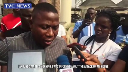 Sunday Igboho reacts to burning of his house in Ibadan