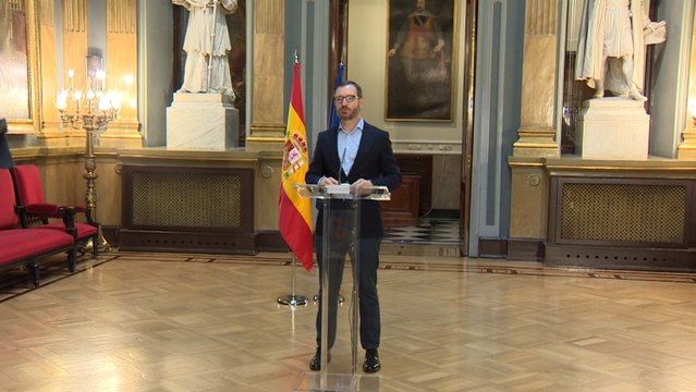 Javier Maroto, portavoz del Grupo Parlamentario Popular en el Senado
