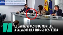 El cariñoso gesto de Montero a Salvador Illa tras su despedida