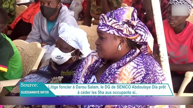 Litige foncier à Darou Salam, le DG de SENICO Abdoulaye Dia cède ses 5ha aux occupants