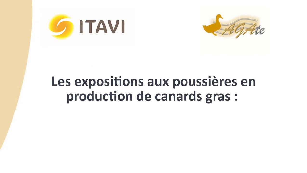 Exposition aux poussières en production de canard gras