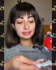 نور الغندور بدون مكياج