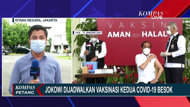 Persiapan untuk Presiden Joko Widodo Lakukan Vaksinasi Covid-19 Kedua