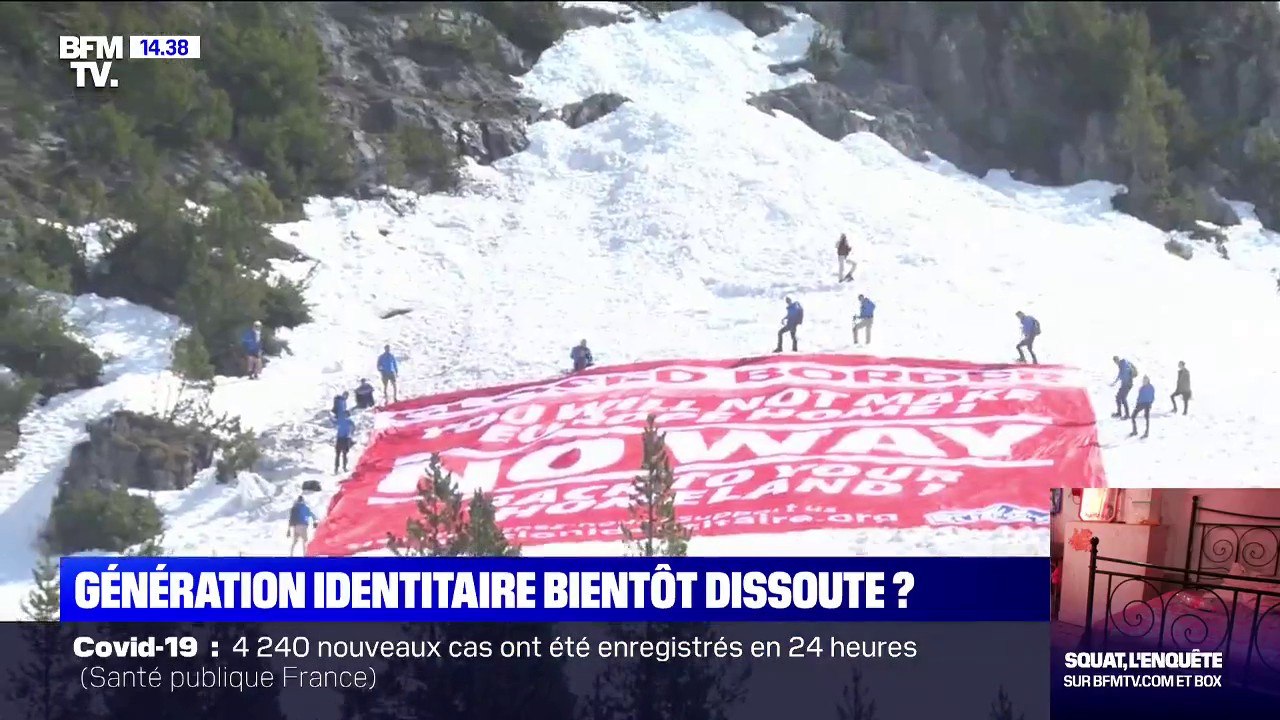 Génération identitaire: plusieurs actions dénoncées par le gouvernement