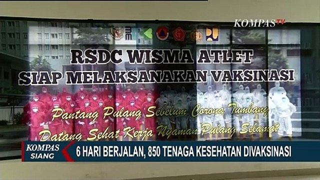 850 Tenaga Kesehatan RSD Wisma Atlet Sudah Vaksinasi Corona
