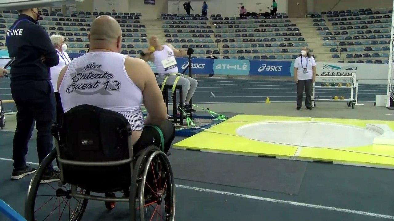 Les lanceurs de poids David Ornaque et Jean-François Maitre au Meeting Elite Indoor de Miramas