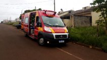 Bombeiros atendem vítima que caiu em banheiro de residência no Loteamento Florais do Paraná