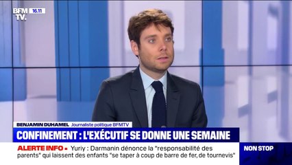 Confinement: le gouvernement se donne une semaine
