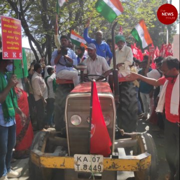 Farmers hold tractor rallies across south India against farm laws
