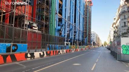 O Centro Pompidou "fechado para obras"