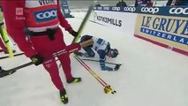 Grosse colère du skieur alexander bolshunov