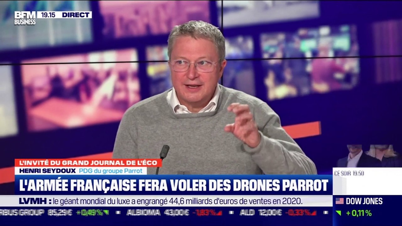 Henri Seydoux (groupe Parrot) : Parrot équipera l'armée française de ses drones - 26/01
