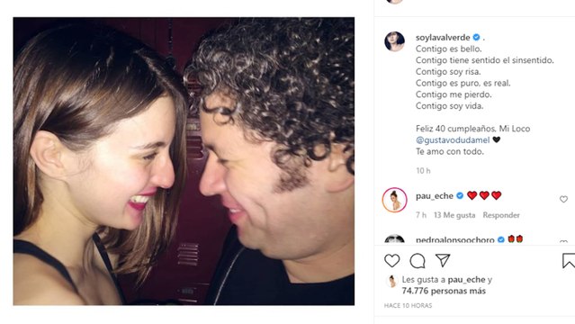 La romántica felicitación de María Valverde a Gustavo Dudamel
