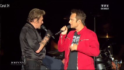 Johnny Hallyday et David "Fils de personne" Bercy 2013