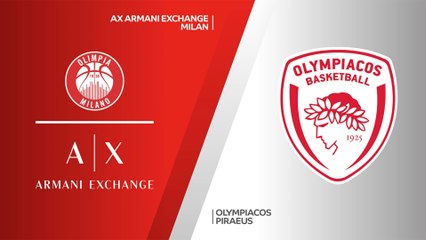 AX Armani Exchange Milan - Olympiacos Piraeus Highlights | Turkish Airlines EuroLeague, RS Round 22