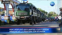 Perú desplegó este martes a sus Fuerzas Armadas en la frontera con Ecuador