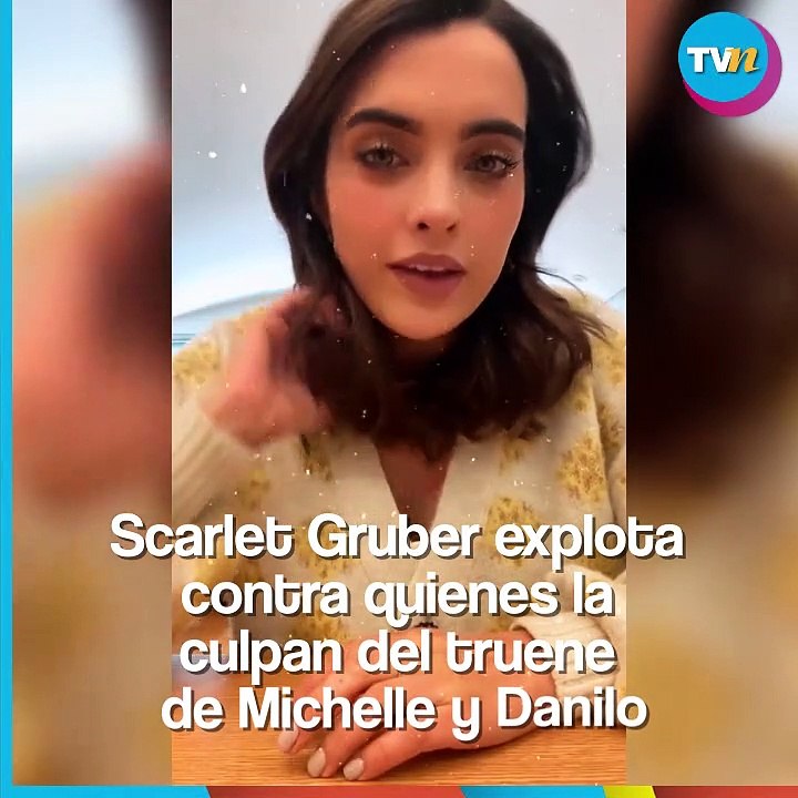 Scarlet Gruber niega ser la tercera en discordia entre Danilo Carrera y Michelle Renaud