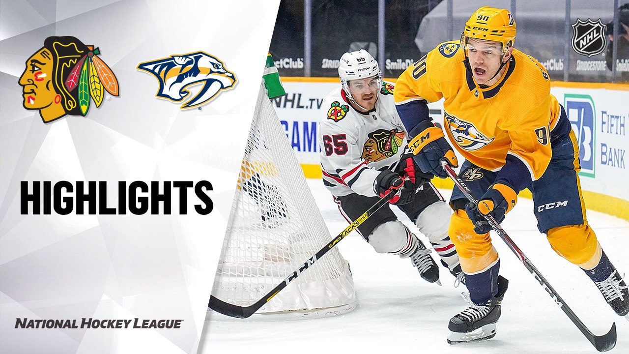 Blackhawks @ Predators 01/26/2021 | NHL Highlights
