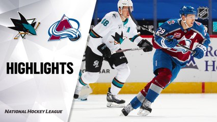 Sharks @ Avalanche 01/26/2021 | NHL Highlights