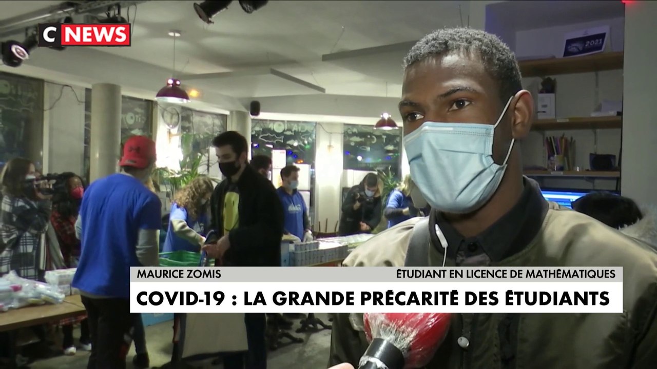 Précarité : distribution de nourriture aux étudiants