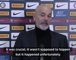 Pioli rues Zlatan's red card in defeat to Inter