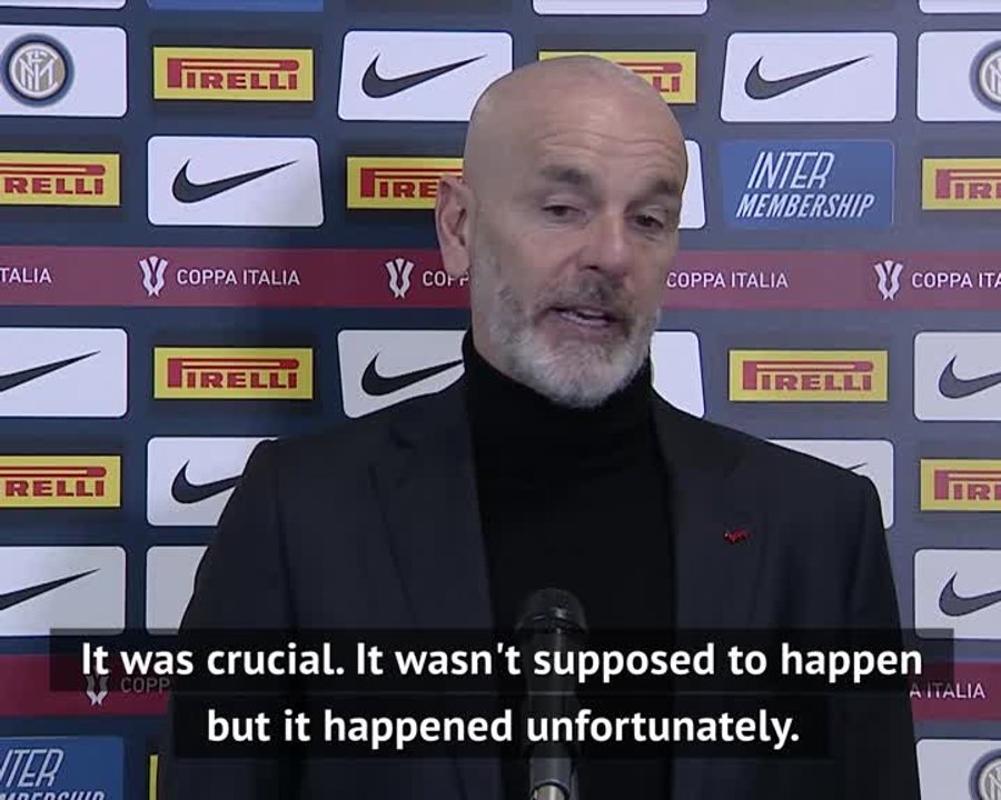 Pioli rues Zlatan's red card in defeat to Inter