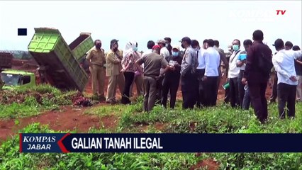 Polisi Tutup Paksa Galian Tanah di Purwakarta