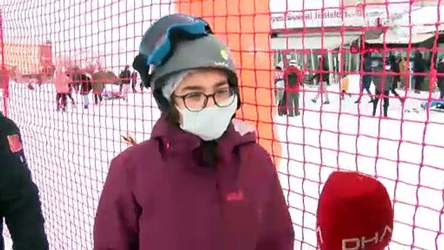 Erciyes Kayak Merkezi dolup taştı