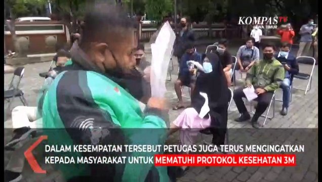 Puluhan Warga Malang Terjaring Razia Masker