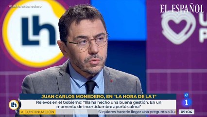 Monedero ve un "error" la salida de Salvador Illa y llama "danzarina" a Miquel Iceta