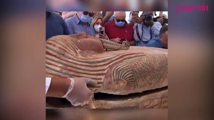 2500 yıllık mumya lahiti açıldı!