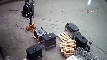 40 saniyelik hortum sanayi sitesini savaş alanına çevirdi