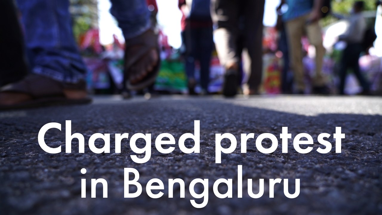 Thousands protest against farm laws in Bengaluru