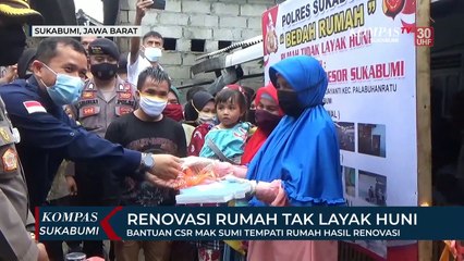 Bantuan CSR Mak Sumi Tempati Rumah Hasil Renovasi