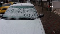 Bandırma’nın yüksek kesimlerinde kar yağışı etkili oldu