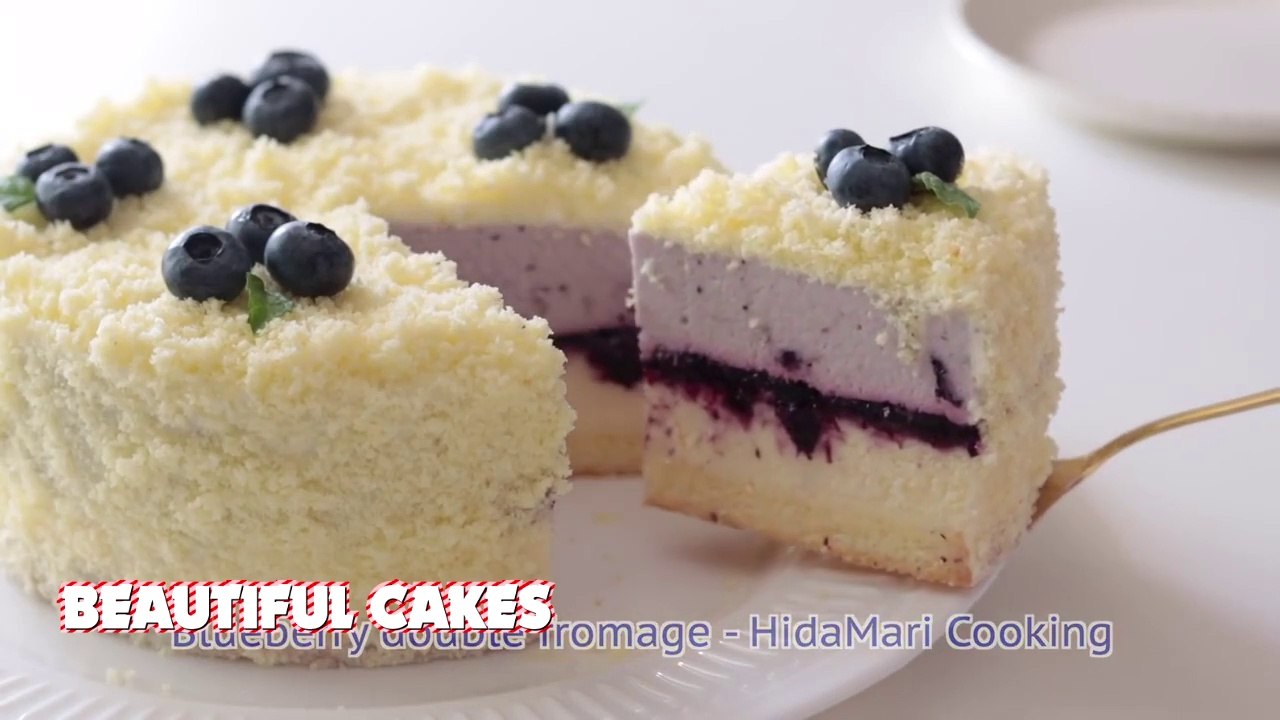 Blueberry Double Fromage｜ブルーベリーのドゥーブルフロマージュの作り方 ｜Beautiful CAKE!
