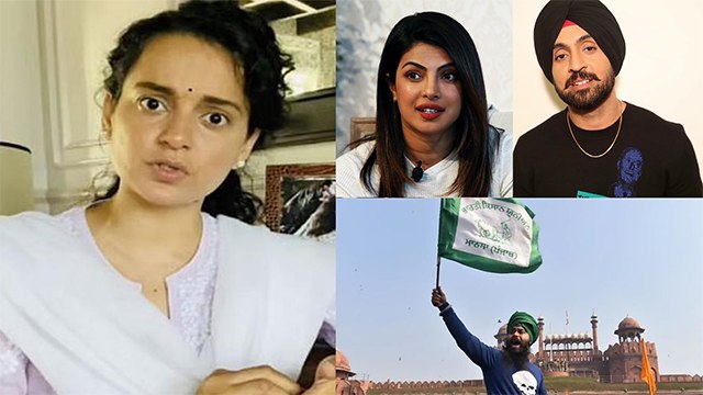 After Riots On 26 Jan, Kangana Ranaut Attacks Priyanka Chopra And Diljit Dosanjh